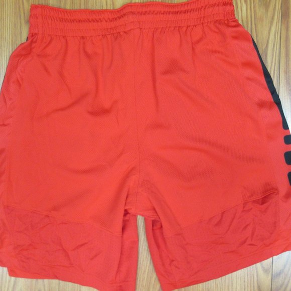 NIKE DRI-FIT POLYESTER MESH SHORTS RED & BLACK Sz X-LARGE, XL - Picture 4 of 4